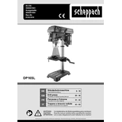 Scheppach DP16SL CH-Plug 5806801903 Drill manual cover