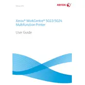 Xerox WorkCentre 5022 Printer manual cover