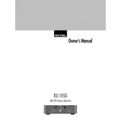 Rotel RX-1050 Receiver manual cover