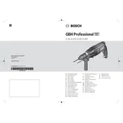 Bosch 0 611 2A3 060 Hammer manual cover