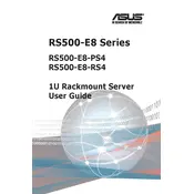 ASUS RS500-E8-RS4 Server manual cover