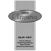 Yamaha Clavinova CLP-157 Piano manual cover