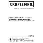 Craftsman CMCF940M1 Impact Wrench manual cover