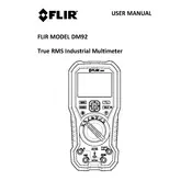 Flir DM92 Multimeter manual cover