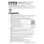 Sealey WPD225A.V2 Pump manual cover