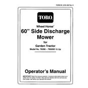 Toro Wheel Horse 60-inch 78390 Mower manual cover