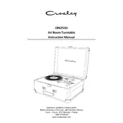 Crosley CR6253U Turntable manual cover