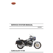 Moto Guzzi California EV V1100 Motorcycle manual cover