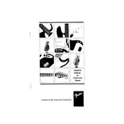 Fender 1992 Bass Guitar manual cover