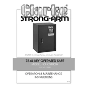 Clarke 7723022 CS1000K 75.6L Key Operated manual cover