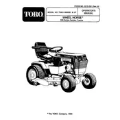 Toro Wheel Horse 520-H 73501 Tractor manual cover