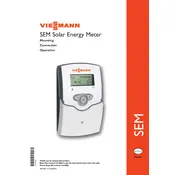 Viessmann SEM Solar Energy Meter Accessory manual cover