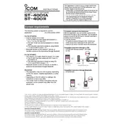 Icom ST-4001A Software manual cover