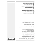 Brandt DDA250WK Refrigerator manual cover