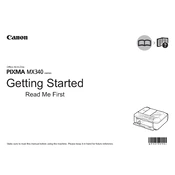 Canon Pixma MX340 Series K10349 manual cover