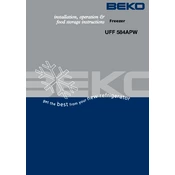 Beko UFF 584APW manual cover