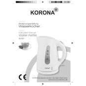 Korona 20121 Kettle manual cover