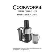 Cookworks 7831083 XJ-8K129 Juicer manual cover