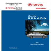 Toyota Solara 2007 Coupe manual cover