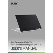 Acer Chromebook Enterprise Spin 514 CP514-2H-39R7 Laptop manual cover