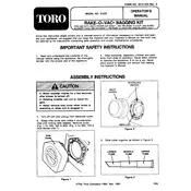 Toro Rake-o-Vac 51533 Vacuum manual cover