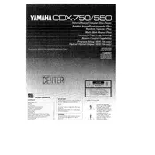 Yamaha CDX-550 Disc Player manual cover