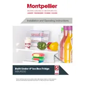 Montpellier MBUR200 Refrigerator manual cover