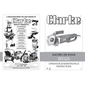 Clarke 6462145 CED1 Electric Die Stock manual cover