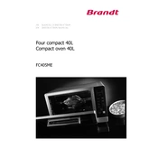 Brandt FC405MEB Oven manual cover