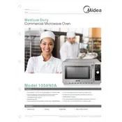 Midea 1034N0A Microwave manual cover