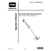 Toro Revolution 66210T Trimmer manual cover