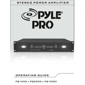 Pyle PQ1000 Amplifier manual cover