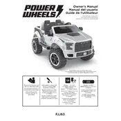 Power Wheels Mattel Ford F150 Raptor FJJ63 Toy manual cover