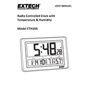 Flir Extech CTH10A Clock manual cover