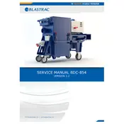 Blastrac BDC-854 Dust Collector manual cover