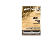 Can-Am Outlander L Max Series 2016 Vehicle manual cover