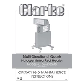 Clarke 6925117 Devil355MD Quartz Halogen Infrared Heater manual cover