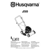 Husqvarna J50 Lawn Mower manual cover