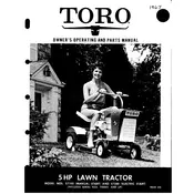 Toro 5 HP 57100 Tractor manual cover