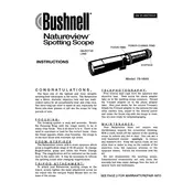 Bushnell 78-1645 Scope manual cover