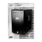 Peavey SP 118P Speaker manual cover