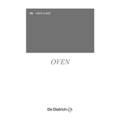 De Dietrich DOP7346X Oven manual cover