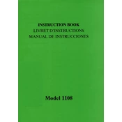 Janome 1108 manual cover