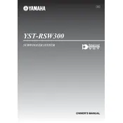 Yamaha YST-RSW300 Subwoofer manual cover