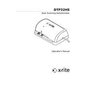 Xerox DTP32HS Densitometer manual cover