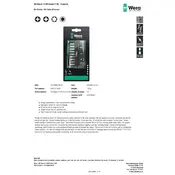 Wera Bit-Check 10 BiTorsion 3 SB Screwdriver Bit manual cover