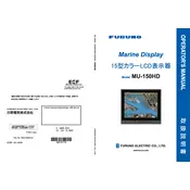 Furuno MU-150HD Display manual cover