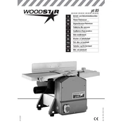 Woodstar PT 85 3902202000 Planing Machine manual cover