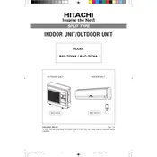 Hitachi RAC-70YHA Air Conditioner manual cover