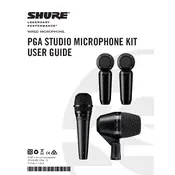 Shure PGA Microphone manual cover